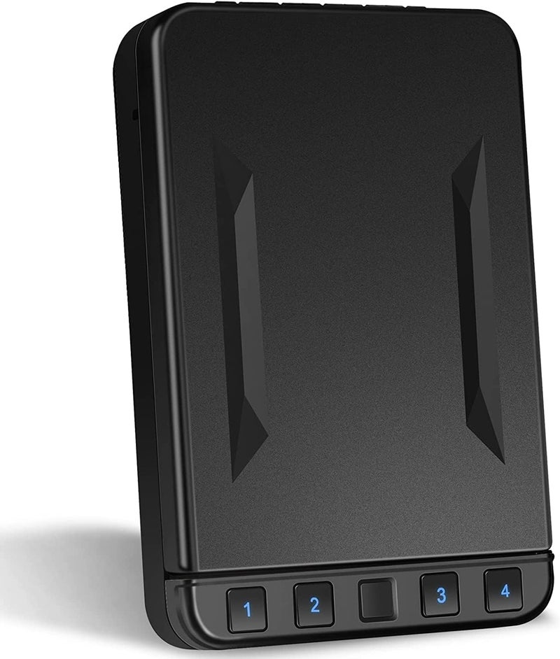 LANGGER V Gun Safe for Pistol, Quick Access Handgun Safe Firearm Lock Box, Gun Case for Home/Car/Travel - Image 1
